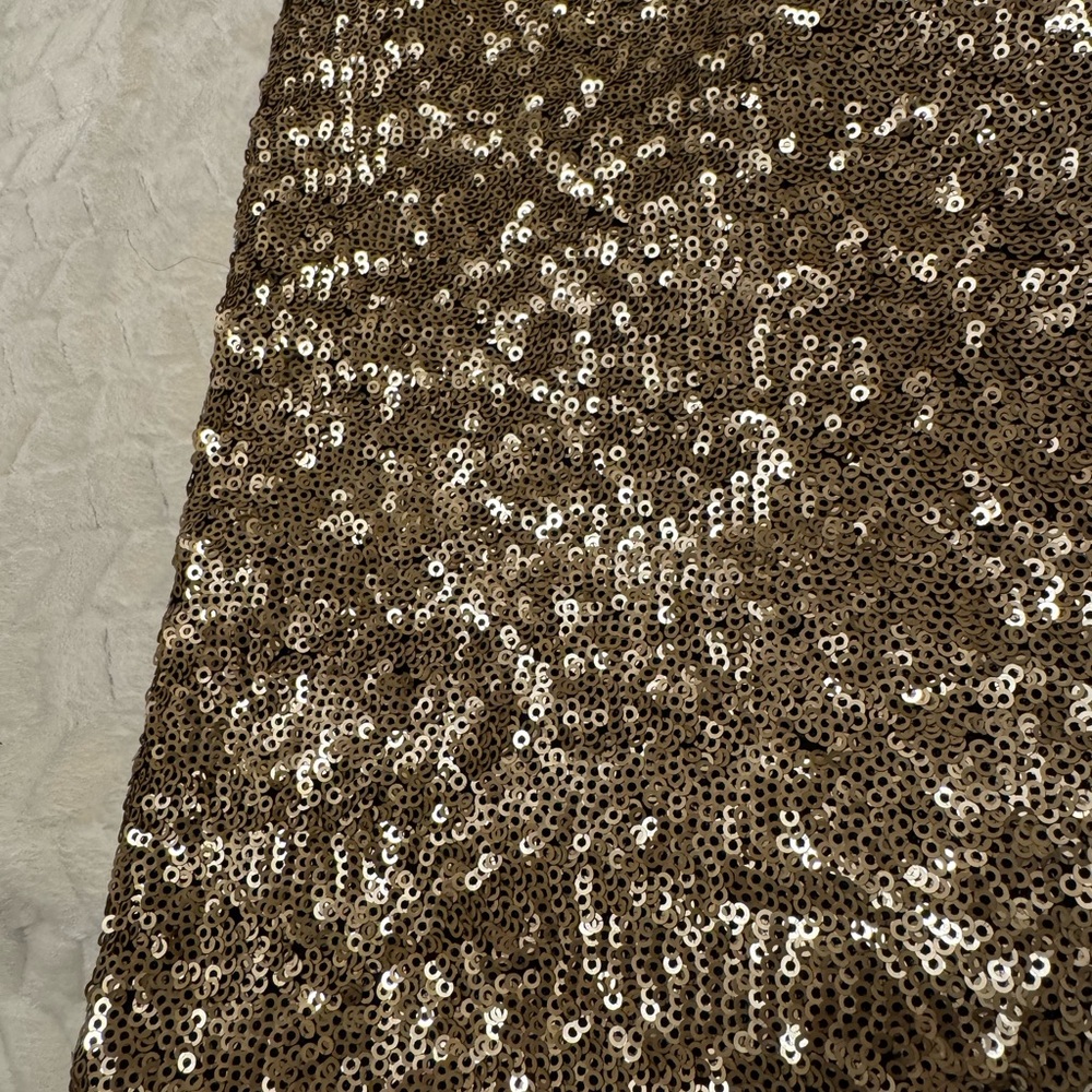 Glamorous Sequin Mini Skirt in Gold - Picture 3 of 5
